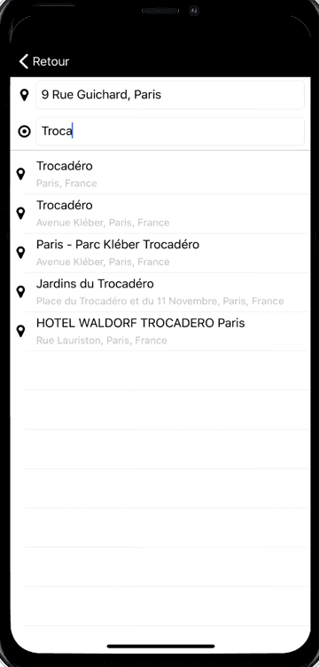 Application TaxiClub — réservation de taxi